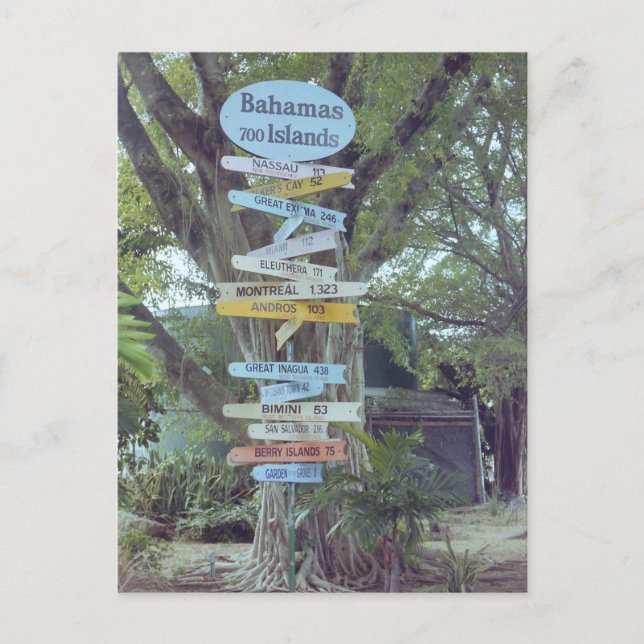 Bahamas Vykort (Framsida)