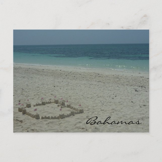 bahamasand vykort (Framsida)