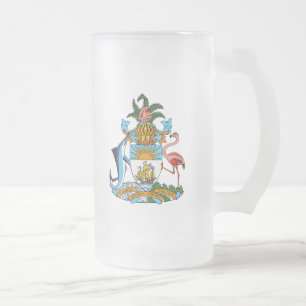 bahamasemblem frostat ölglas