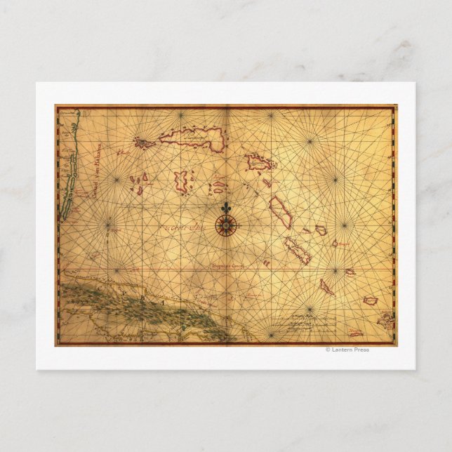 BahamasPanoramisk KartaBahamas Vykort (Framsida)