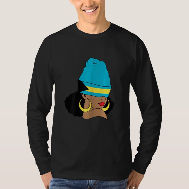 Bahamian Flag Clothing Bahamas Vacation Design Bah T Shirt (Framsida)