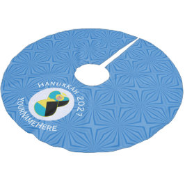 Bahamian Flagga Angel Hanukkah Blonde Julgransmatta Borstad Polyester