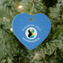 Bahamian Flagga Angel Hanukkah Blonde