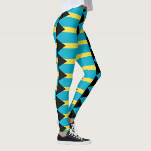 Bahamian flagga leggings
