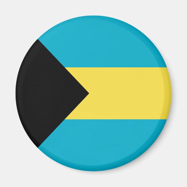Bahamian Flagga Magnet (Framsidan)