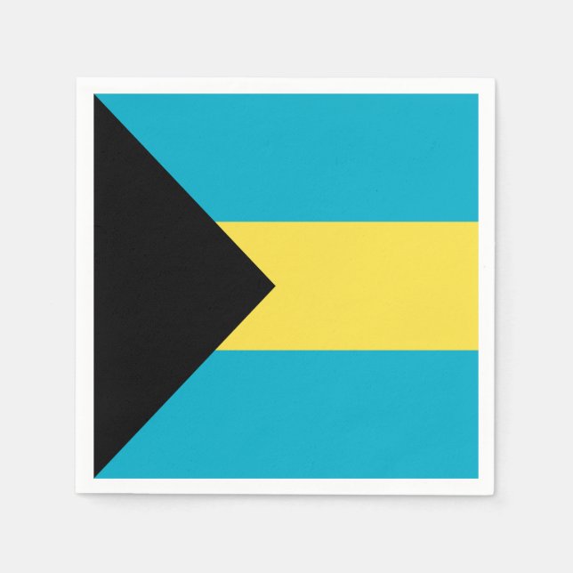 Bahamian Flagga Pappersservett (Framsidan)