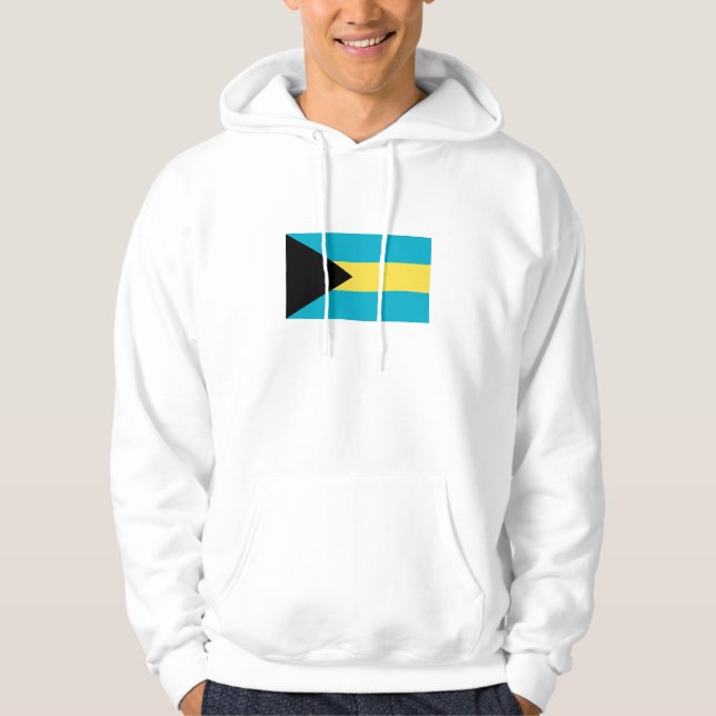 Bahamian Flagga Tröja Med Luva (Framsida)