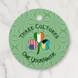 Bahamian Irish Flagga Shamrock Personlig Gåvor Etiketter