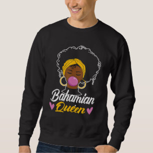 Bahamian Queen Bahamas Flagga Pride Home Land Henn Lång Ärmad Tröja