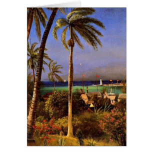 Bahamian View, Albert Bierstadt-målning Hälsningskort