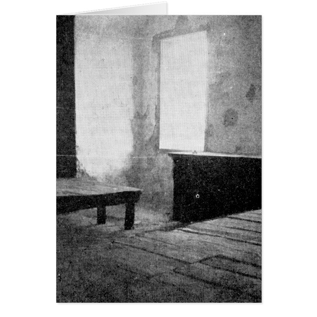 Baha'u'llahs fängelsecell, ca 1900 hälsningskort (Framsidan)