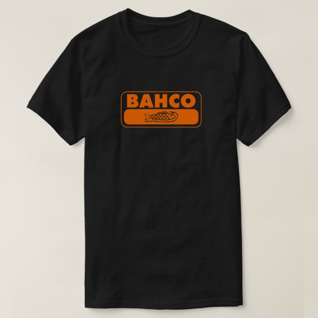 Bahco Verktyg Orange Fish Logotyp design Classic T T Shirt (Design framsida)