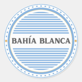 Bahía Blanca Stadens Pride Emblem Argentinsk Ident Runt Klistermärke