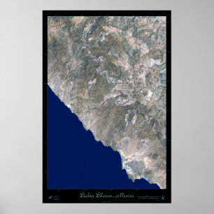 Bahia Blanco, Baja California satellit affisch