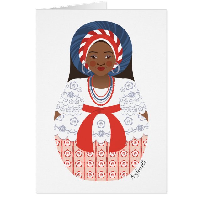 Bahia brasiliansk Matryoshka-kort OBS Kort (Framsidan)