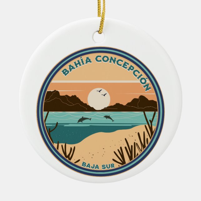 Bahía Concepción Baja California Sur Mexiko Julgransprydnad Keramik (Framsidan)