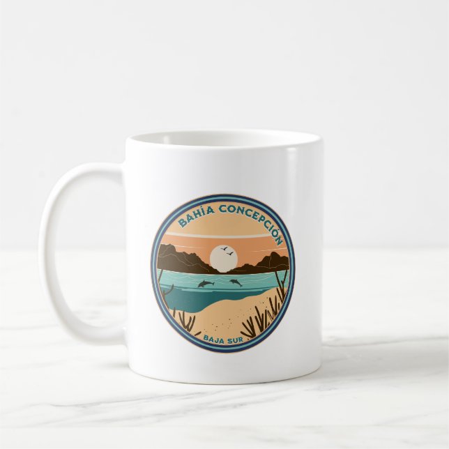 Bahía Concepción Baja California Sur Mexiko Kaffemugg (Vänster)