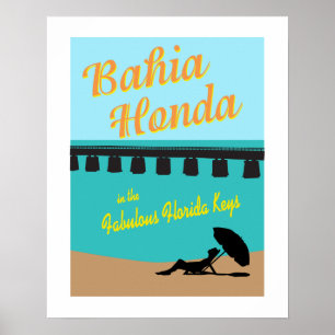 Bahia Honda Florida nycklar Poster