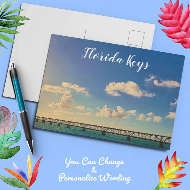 Bahia Honda Railroad Bridge Florida Nycklar Vykort (Skapare uppladdad)