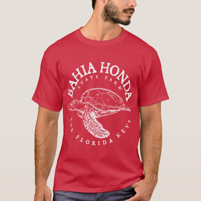 Bahia Honda State Park Florida Keys Loggerheadsköl T Shirt (Framsida)