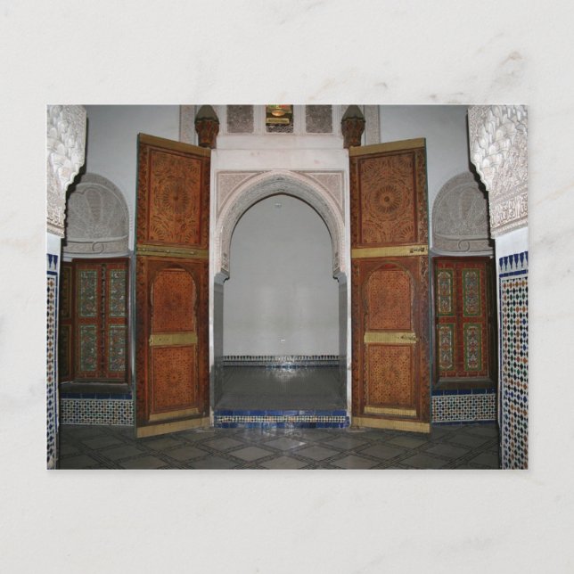 Bahia palace ...en dörr vykort (Framsida)