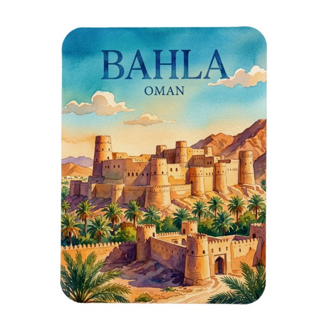 Bahla Fort Oman blir Magnet (Vertikal)
