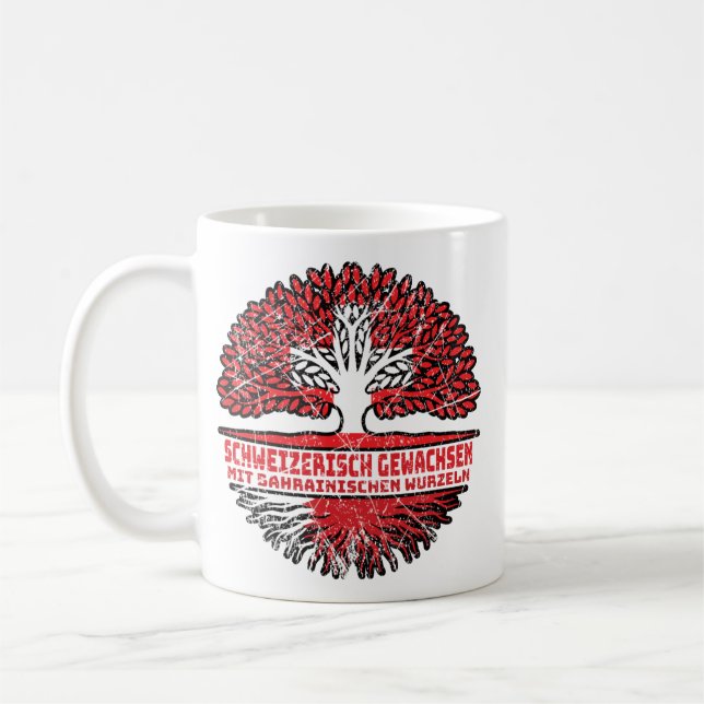 Bahrain Bahrainisch Schweizer Schweiz Baum Wurzel Kaffemugg (Vänster)