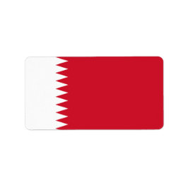Bahrain flagga adressetikett