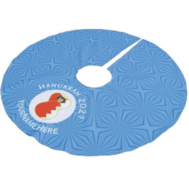 Bahrain Flagga Angel Hanukkah Personlig Julgransmatta Borstad Polyester