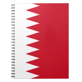 Bahrain flagga anteckningsbok