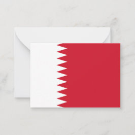 Bahrain flagga anteckningskort