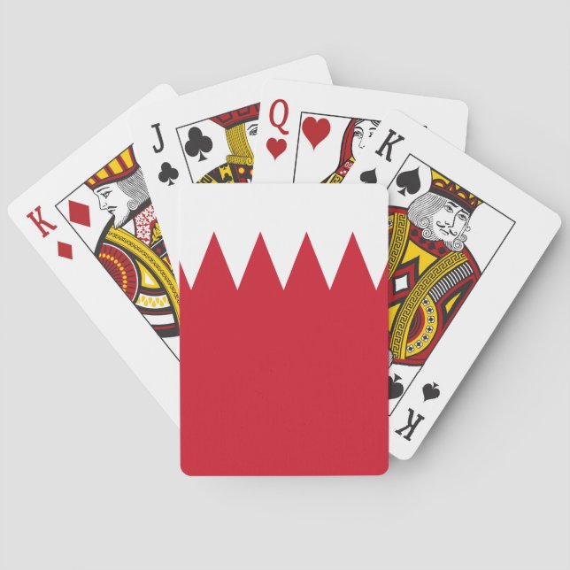 Bahrain flagga casinokort (Baksidan)