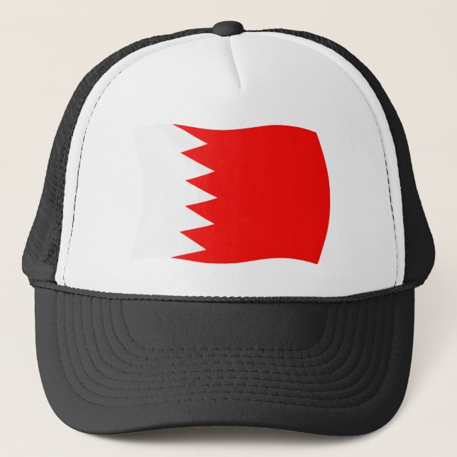 Bahrain Flagga Hatt Truckerkeps (Framsida)