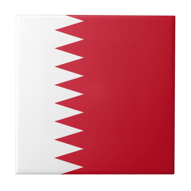 Bahrain flagga kakelplatta (Framsidan)