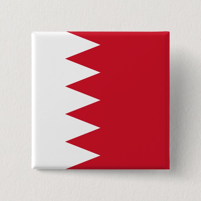 Bahrain Flagga Knapp (Framsida)