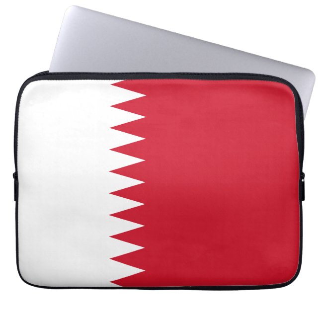 Bahrain flagga laptop fodral (Framsidan)