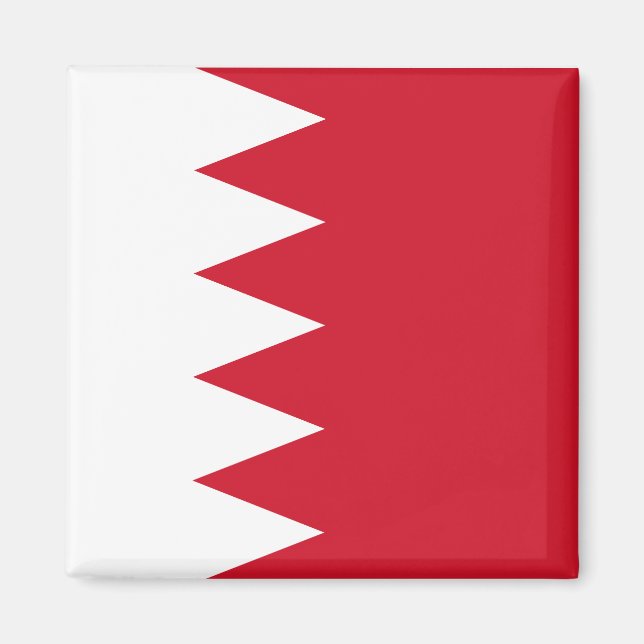 Bahrain Flagga Magnet (Framsidan)