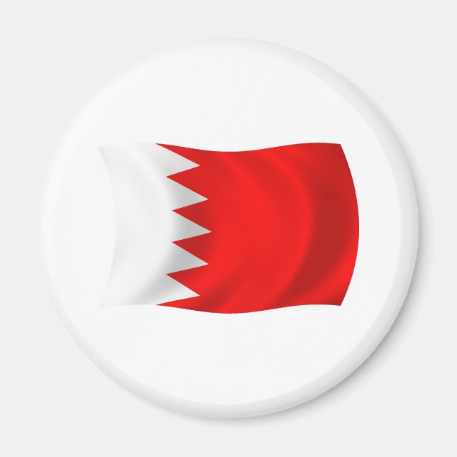 Bahrain Flagga Magnet (Framsidan)