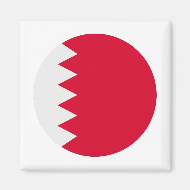 Bahrain Flagga Magnet (Framsidan)