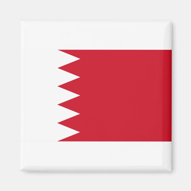 Bahrain Flagga Magnet (Framsidan)