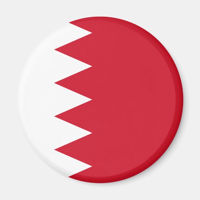 Bahrain Flagga Magnet (Framsidan)