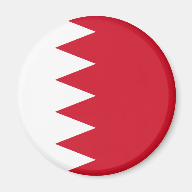 Bahrain Flagga Magnet (Framsidan)