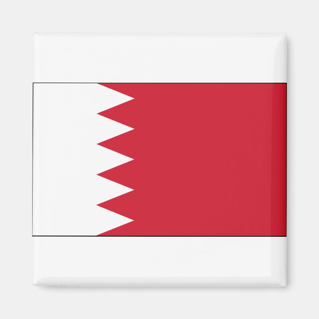 Bahrain Flagga Magnet (Framsidan)