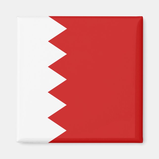 Bahrain Flagga Magnet (Framsidan)