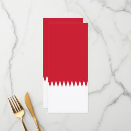 Bahrain flagga meny