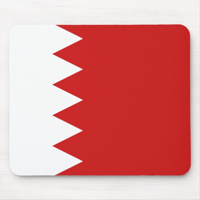 Bahrain Flagga Mousepad Musmatta (Framsidan)