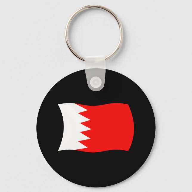 Bahrain Flagga Nyckelring (Framsida)
