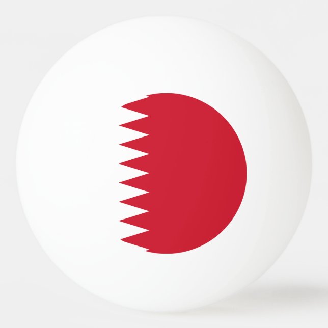 Bahrain flagga pingisboll (Framsidan)