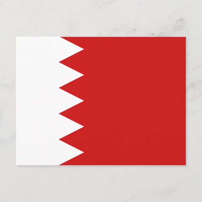 Bahrain Flagga Postcard Vykort (Framsida)