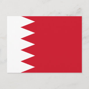 Bahrain Flagga Postcard Vykort